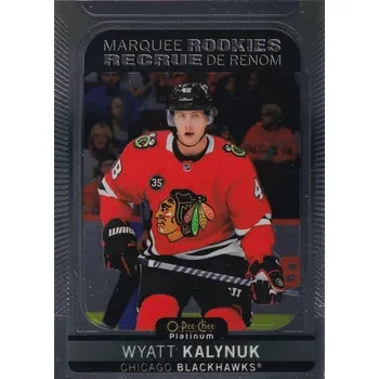 Sběratelská karetní hra insert RC karta WYATT KALYNUK 21-22 OPC Platinum Marquee Rookies číslo 223