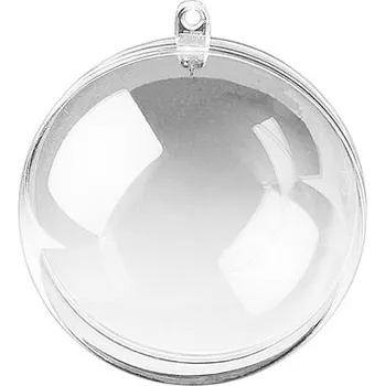 Vánoční ozdoba Plastová akrylová koule - 8cm