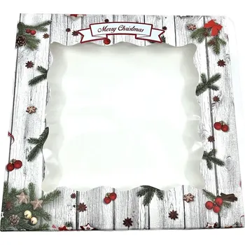 Vánoční dekorace Vánoční krabička s vánočním motivem "Merry Christmas"