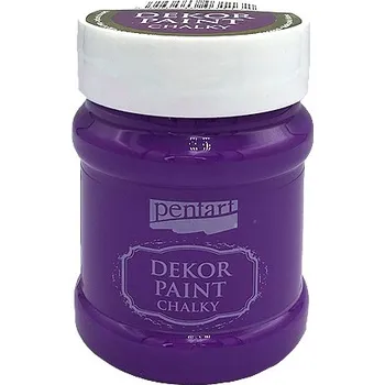 Speciální výtvarná barva Dekor Paint - křídová vintage barva 230ml - biskupská fialová