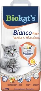 Podestýlka pro kočku Biokat's Bianco Fresh vanilka a mandarinka