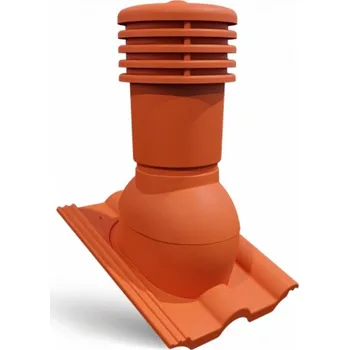 Střecha Větrací komínek Eurovent VENTOS X R Barva: 8004 - cihlově červená