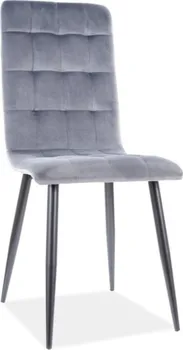 Jídelní židle Signal Meble Otto Velvet černá/šedá