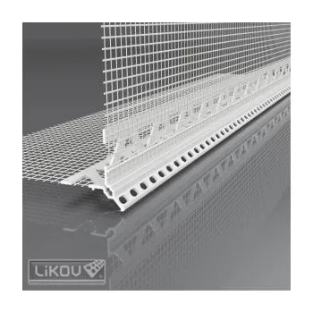 Stavební profil LIKOV LK-H PVC 1/100 lišta roh lišta rohová se sklovláknitou tkaninou délka 2,5m š. 10mm