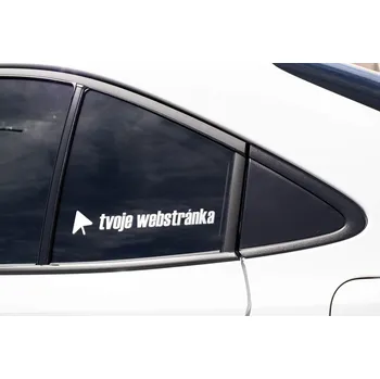 Samolepící dekorace Nálepka Tvoje webstánka Barva: Bílá, Velikost: Šířka 15cm