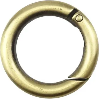 Natana otevírací kroužek na karabinku antický 25mm