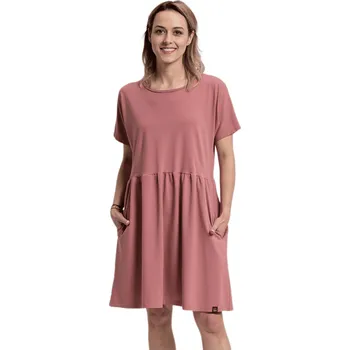 Dámské šaty CityZen Anna šaty volného střihu pudrové