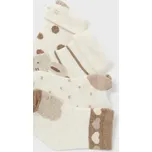 Set 4 ponožek Mayoral 9658 růžové, béžové, zelená barva: béžová, Rozměr: 3 měsíce