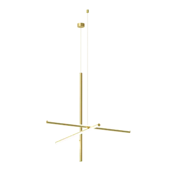 Flos F1842044 Coordinates S 1 CLIII, závěsné svítidlo anodizovaná champagne, 32W 2700K