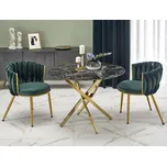 Jídelní stůl RAYMOND 2 černý mramor + doprava zdarma