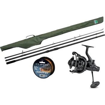 Rybářský naviják Kaprový set 3,9m/3Lbs+naviják BR10 000+silon+pouzdro