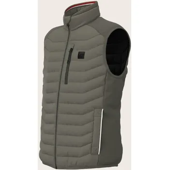 Pánská vesta TOM TAILOR PÁNSKÁ PROŠÍVANÁ VESTA - OLIVOVÁ XXL