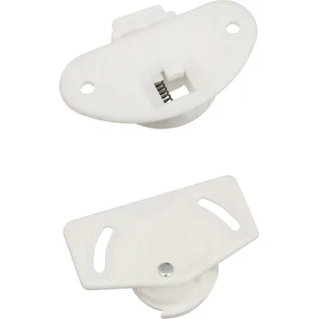 Nábytkové kování Interex Sada pro posuvné dveře horní vedení + spodní kolečko UNIPOS / Bílá