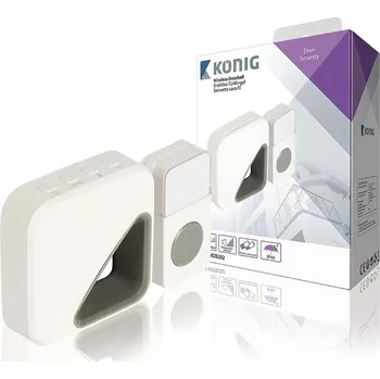 Domovní zvonek Přijímač k bezdrátovému zvonku Konig SAS-WDB202 přijímač na 2xAA