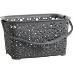 košík na kolíčky MONAKO 23,5x15,5x13cm PH ŠE metalíza