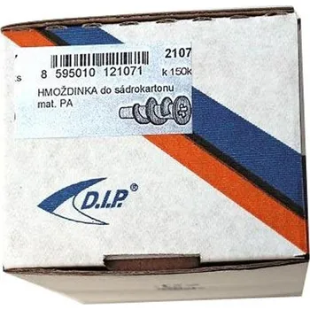 Hmoždinka hmoždinka do sádrokartonu plast. 2107 (150ks) papír.obal