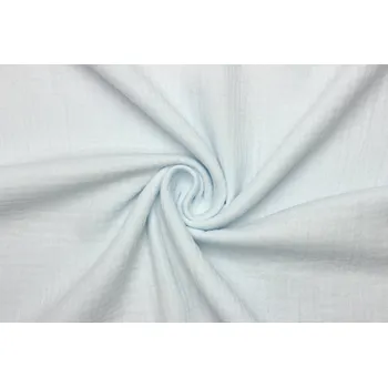 Dvojitá gázovina | mušelín - Světle modrá