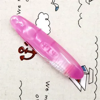 Zubní kartáček Skládací zubní kartáček s bambusovým uhlím - Růžová