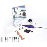 Promed 620 Deluxe profesionální bruska na nehty + příslušenství 43 ks fialová
