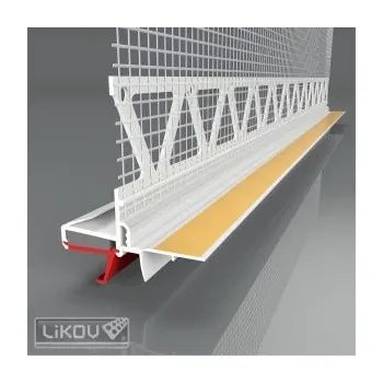 Podlahová lišta LIKOV LS3-36 plus lišta okenní roletová začišť. 3D s PUR páskou a skl.tk. 125mm délka 2,4m