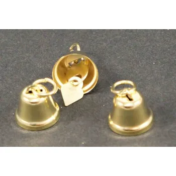 Vánoční dekorace Zvoneček - zlatá - velikost 1,3 cm