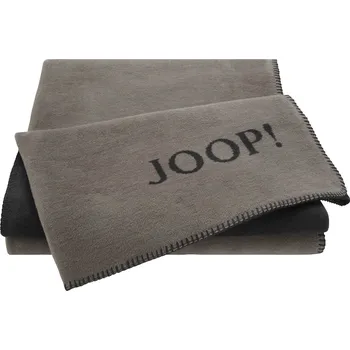 deka Biederlack JOOP! Uni Doubleface Taupe-Anthrazit pléd 150 x 200 cm