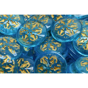 Korálek Skleněný kabošon č.1512 - 21 mm