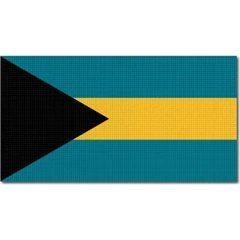 Vlajka Pelisport Bahamská vlajka tištěná 6 x 3 cm