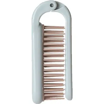 kartáč na vlasy Skládací cestovní kartáč na vlasy - Modrá