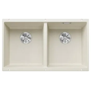 Granitový dřez Blanco SUBLINE 350/350 U InFino Silgranit bílá soft bez táhla - 527164 + ZÁRUKA 3 ROKY ZDARMA