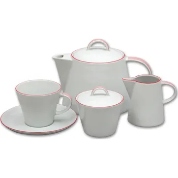 Thun 1794 Tom, čajová souprava, červená linka, Thun