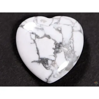 Drahý kámen Magieprirody.cz Srdce Magnezit 20x20 mm - Magnezitové srdce #32