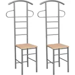 vidaXL Němý sluha s židlí 2 ks…