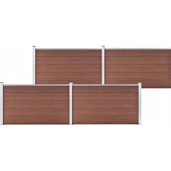 Zahradní plot WPC hnědý Plot Zahradní plot WPC hnědý