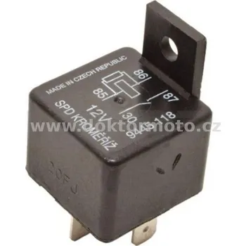 Relé Relé spínací 12V 30A 250W s držákem ( UNI )