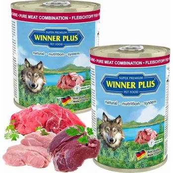 Krmivo pro psa Winner Plus Hovězí, Jehněčí a Krůtí Maso - 400g