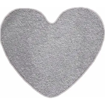 Koberec Kusový koberec Eton šedý srdce, 100x120 srdce, šedá, kuchyně, Vopi - 1 rok na vrácení + DOPRAVA ZDARMA k Vám i zpět