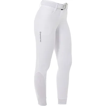 Jezdecké kalhoty EQUESTRO Rajtky Equestro, s gripem, dámské, bílé 34