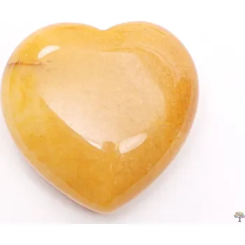 Drahý kámen Magieprirody.cz Srdce Jaspis žlutý 30x30 mm - Jaspisové srdce #66
