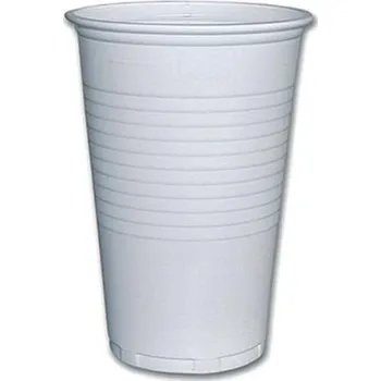 Jednorázové nádobí Kelímek 0.3l bílý PP 50ks