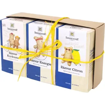 Horký nápoj BIO Dárkové balení 3 čajů - Zázvorové trio Sonnentor