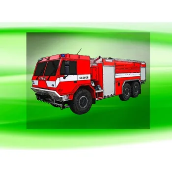 Nášivka nažehlovačka 7x4 cm HASIČSKÉ auto České výroby CAS 30 (nažehlovačka HASIČSKÉ AUTO)