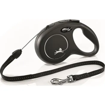 Vodítko pro psa flexi New Classic lanko-černá