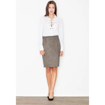 Dámská sukně Dámská midi sukně M460 FIGL Barva: Olivová, Velikost: S