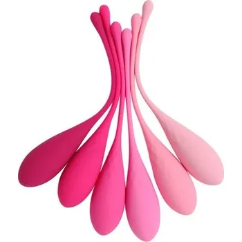 Sada vaginálních činek LESLIE KEGEL FIT SET 6 ks pink - s kupónem KUP15 cena 1277 Kč + extra diskrétní expedice
