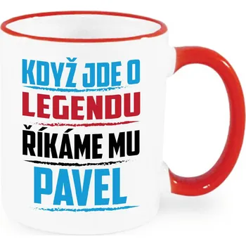 Hrnek - Když jde o legendu, říkáme mu Pavel Barva: Červená