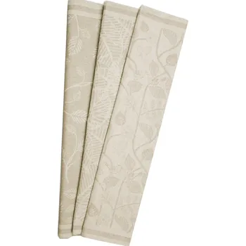 Utěrka Snový svět Sada utěrek Lístky - 3 lněné utěrky