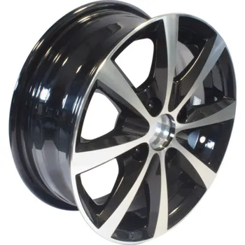 Plechové kolo Disk Alu 5,0Jx13 H2 ET30 (100x4) OJ13-4 stříbrno-černý, 2. jakost