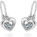 Zlatnictví U Kostela Dětské náušnice modrá srdíčka 427mb 740246863