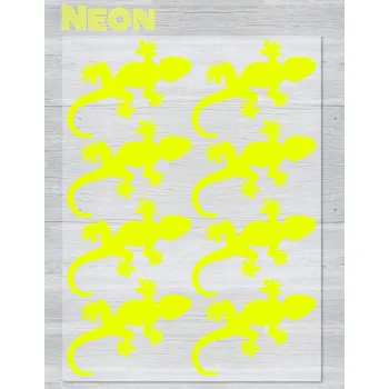 Galanterie Engross Nažehlovací neonový obrázek - Ještěrky malé, žluté